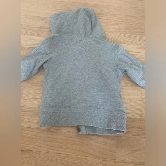 Hanna Andersson Gray Zip Up Hooded Sweatshirt Size 18-24 Months - Picture 6 of 6